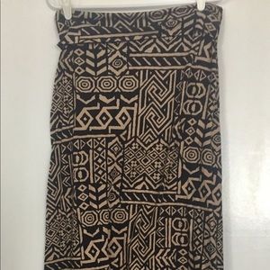 Tribal maxi skirt, size large